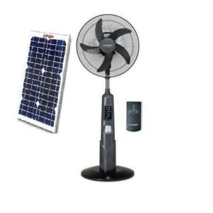 Qasa 18-Inch Rechargeable Standing Fan With 20w Solar Panel